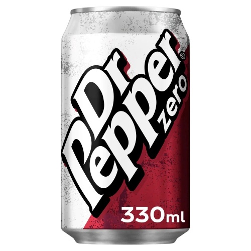 Dr Pepper Zero Cans - 24 x 330ml